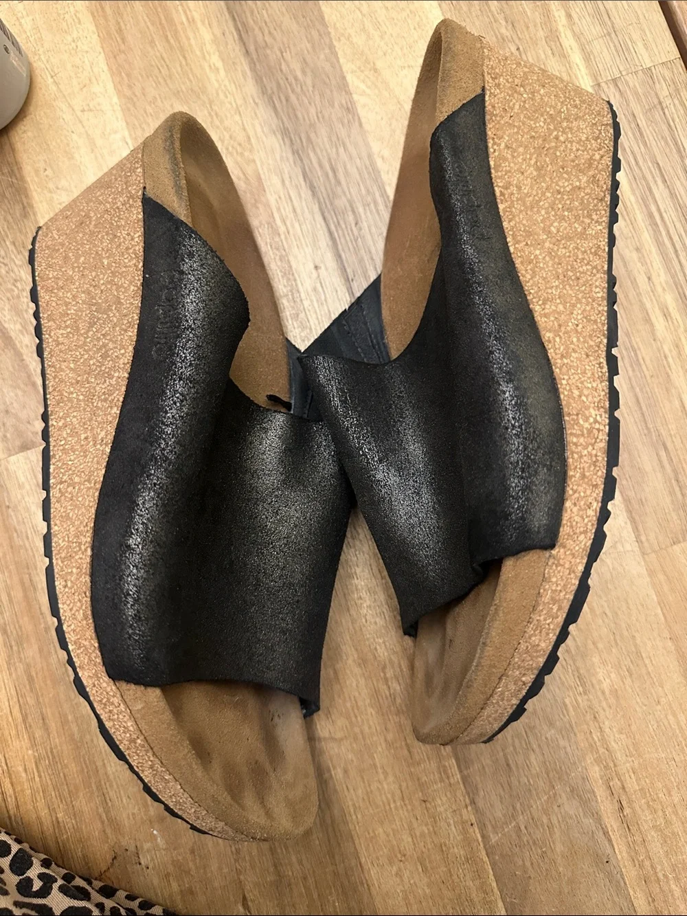 BIRKENSTOCK Papillio “Namica” leather wedges